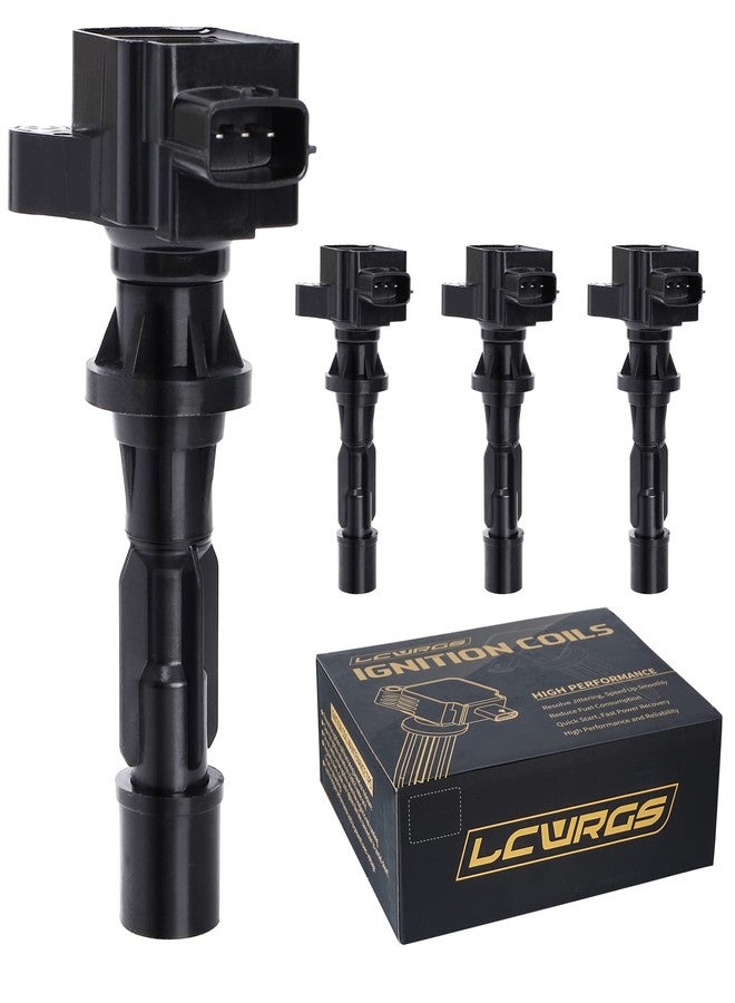 LCWRGS مجموعة من 4 ملفات إشعال مناسبة لسيارات مازدا 3، CX-7، CX7، مازدا 6، MX-5 موديلات 2006-2013، سعة 2.0 و2.5 لتر، 4 أسطوانات. بديل للملفات C1683، UF540، L3G218100A - Image 1